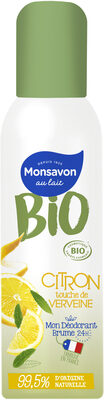 Monsavon Bio Déodorant Femme Brume Citron Touche de Verveine