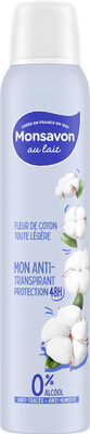 Monsavon Déodorant Anti-transpirant Spray Femme Fleur de Coton 200ml