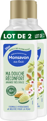 Monsavon Gel Douche Amande Très Douce 2x300ml