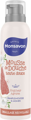 Monsavon Gel Douche Mousse Fraîcheur Agrume Pamplemousse & Jasmin 200ml