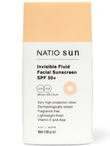 Natio Invisible Fluid Facial Sunscreen SPF 50+