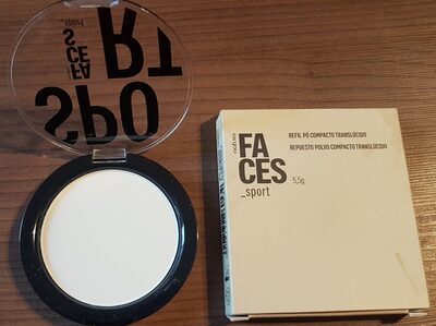 Polvo compacto translúcido (repuesto) Faces sport