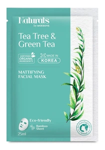 NATURALS BY WATSONS Tea Tree & Green Tea Mattifying Facial Mask