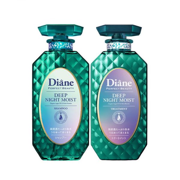 NatureLab Moist Diane Perfect Beauty Deep Night Moist Shampoo & Treatment Set - 450ml + 450ml