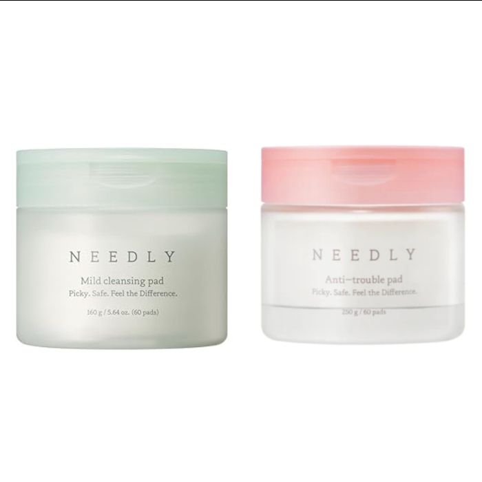 NEEDLY Anti-Trouble Pad - 250g/60ea + Mild Cleansing Pad - 160g/60pads Set