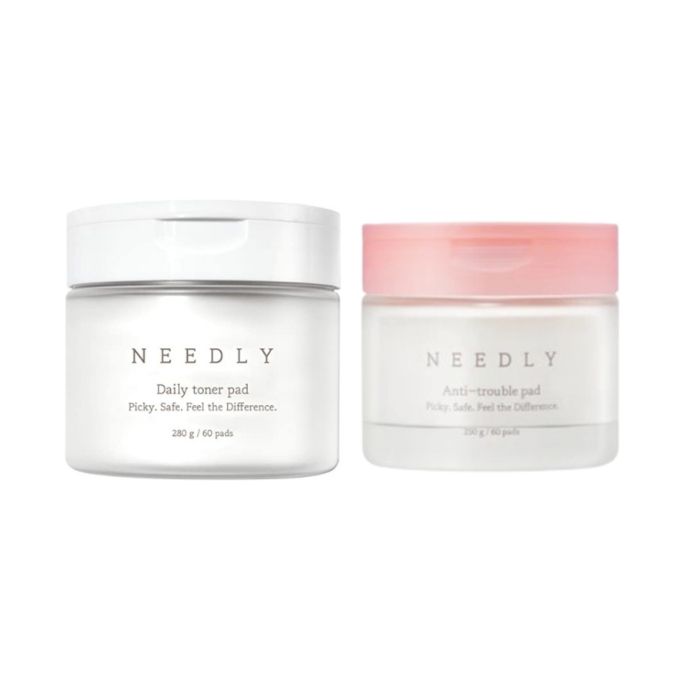 NEEDLY Daily Toner Pad - 280g/60pads + Anti-Trouble Pad - 250g/60ea Set