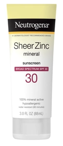 Neutrogena Sheer Zinc Dry-Touch Sunscreen Lotion Spf 30