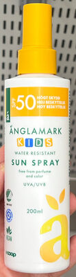 Kids Water Resistant Sun Spray, SPF50