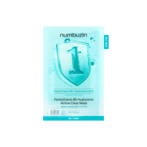 numbuzin No. 1 Pantothenic B5 Hyaluronic Active Clear Mask (New Version of No.1 Dewy Glow Spa Sheet Mask) - 1pc