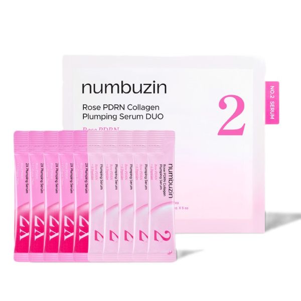 numbuzin No.2 Rose PDRN Collagen Plumping Serum Duo Trial Kit - 1.2ml*10ea
