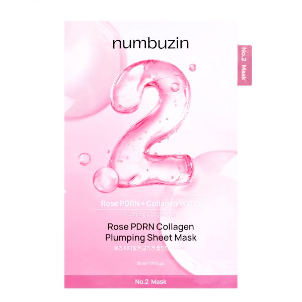 numbuzin No.2 Rose PDRN Collagen Plumping Sheet Mask - 1ea