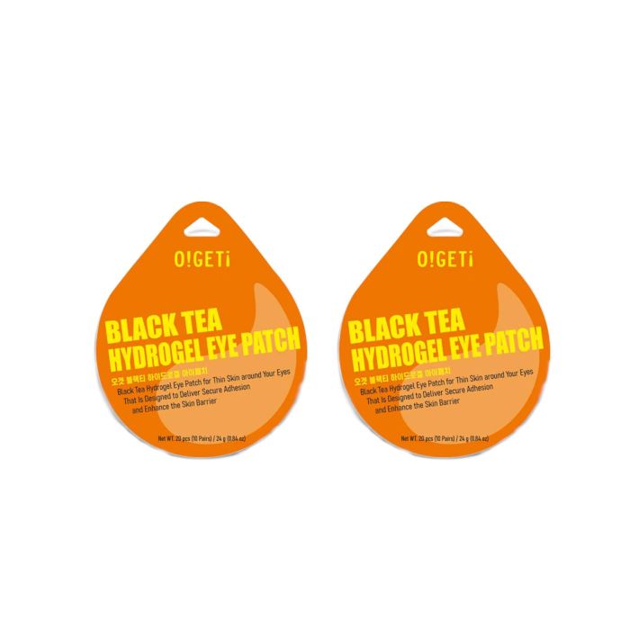OGETi Black Tea Hydrogel Eye Patch - 20pcs (2ea) Set