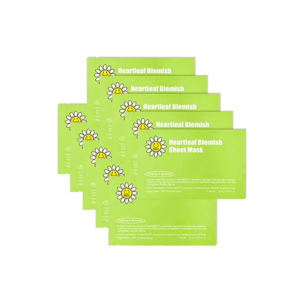 OGETi Heartleaf Blemish Sheet Mask - 10pcs