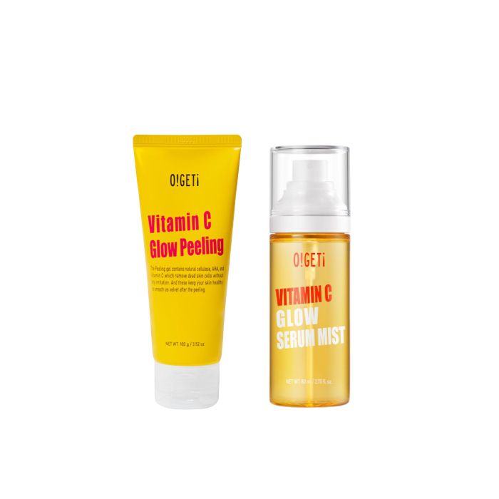 OGETi Vitamin C Glow Peeling - 100g + Vitamin C Glow Serum Mist - 80ml Set