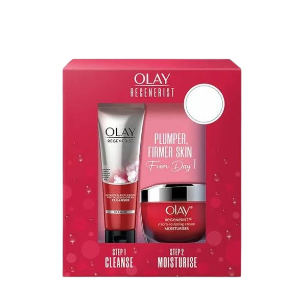OLAY Regenerist Micro-Sculpting Cream With Cleanser Gift Set - 100g + 50g