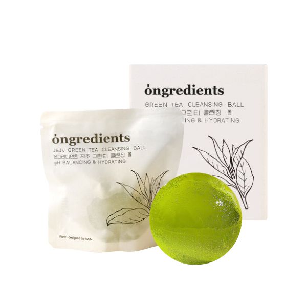 ongredients Jeju Green Tea Cleansing Ball - 60g