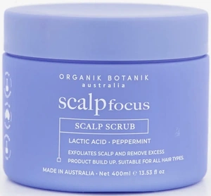 Organik botanik Scalp Focus Scalp Scrub Lactic Acid Peppermint