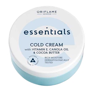 Oriflame Essentials Cold Cream With Vitamin E, Canola Oil & Cocoa Butter