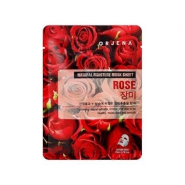 ORJENA Natural Moisture Mask Sheet - Rose - 23ml X 10sheet