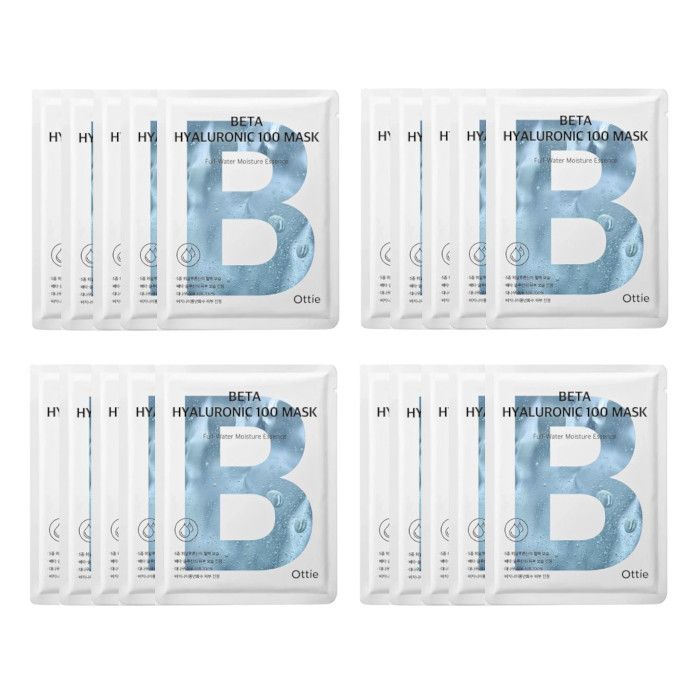 Ottie Beta Hyaluronic 100 Mask - 25ml*5pcs (4ea) Set