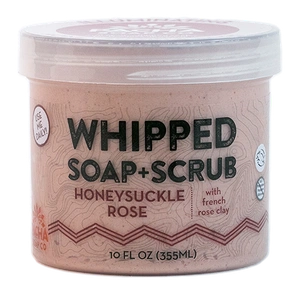 Pacha Soap Co Honeysuckle Rose Whipped Soap + Scrub