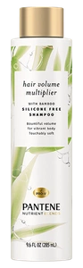 Pantene Nutrient Blends Bamboo Hair Volume Multiplier Silicone Free Shampoo