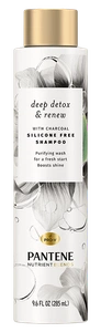 Pantene Nutrient Blends Deep Detox & Renew Clarifying Silicone Free Charcoal Shampoo