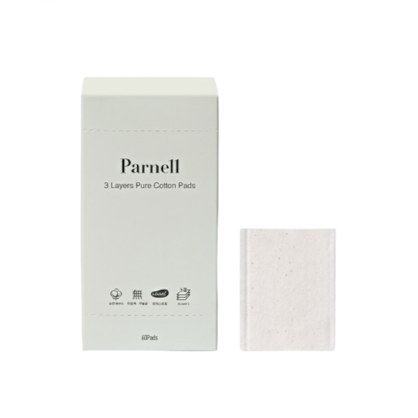 Parnell 3 Layers Pure Cotton Pads - 60pads