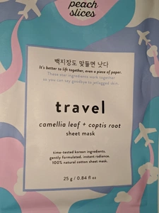 Peach slices Travel Mask