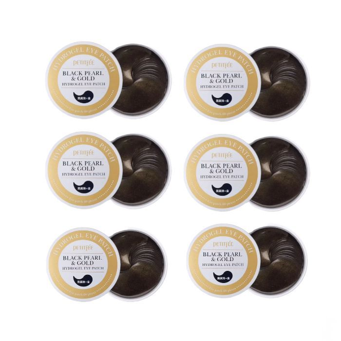PETITFEE Black Pearl & Gold Hydrogel Eye Patch - 60pcs (6ea) Set