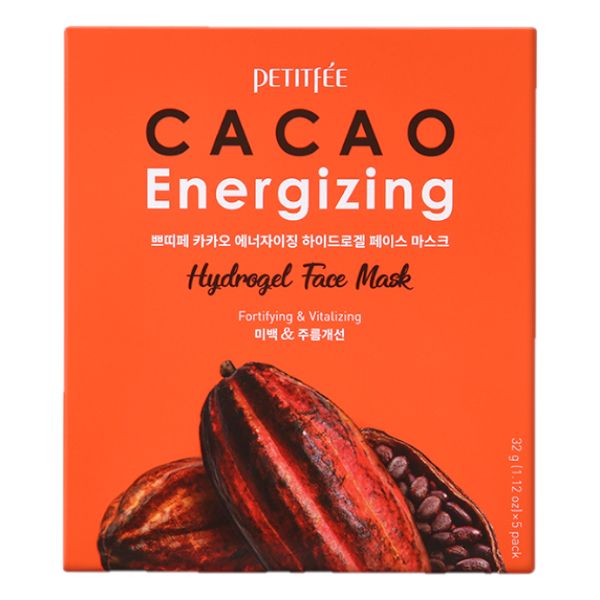 PETITFEE CACAO Energizing Hydrogel Face Mask - 5pcs