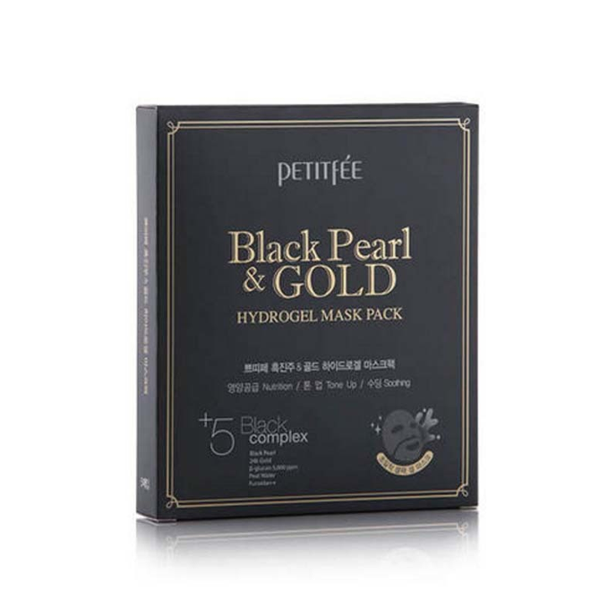 PETITFEE Hydrogel Mask Pack - 5pcs - #Black Pearl & Gold