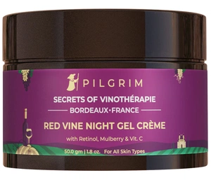 Pilgrim Red Vine Night Gel Creme With Retinol Mulberry And Vitamin C