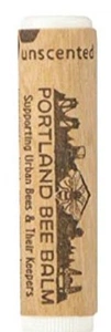 Portland Bee Balm All Natural Handmade Beeswax Based Lip Balm, Unscented
