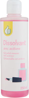 Dissolvant avec acétone