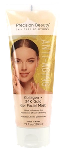 Precision Beauty Collagen + 24K Gold Gel Facial Mask