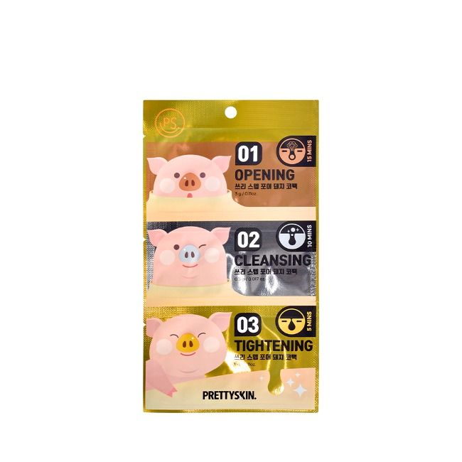 PRETTYSKIN 3 Step Pore Pig Nose Pack - 6.5g