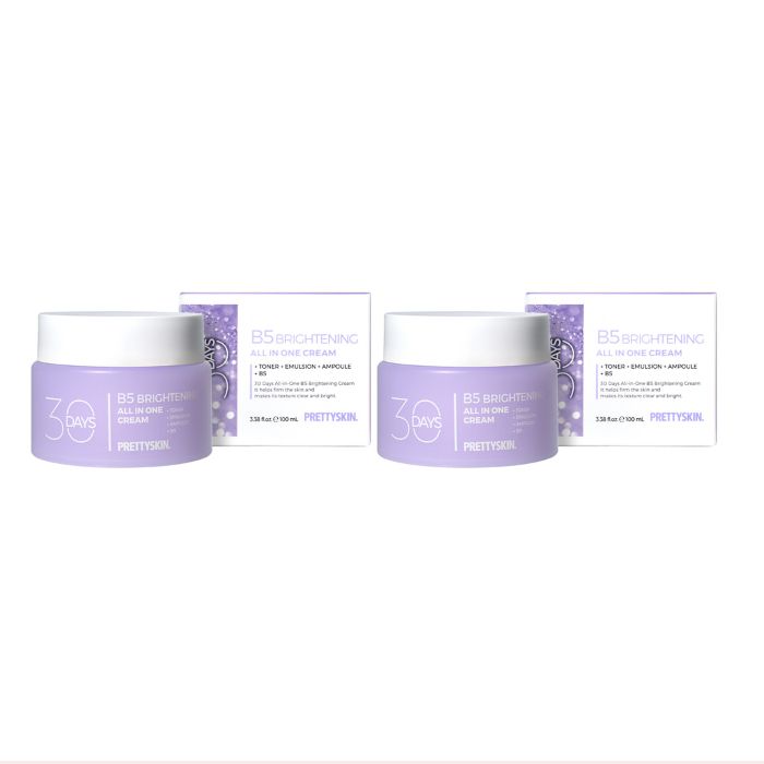 PRETTYSKIN 30 Days All In One B5 Brightening Cream - 100ml (2ea) Set