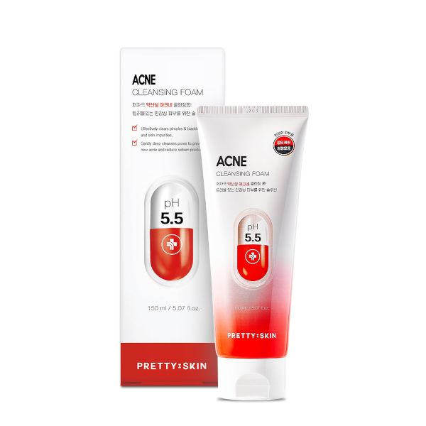 PRETTYSKIN Acne Cleansing Foam - 150ml
