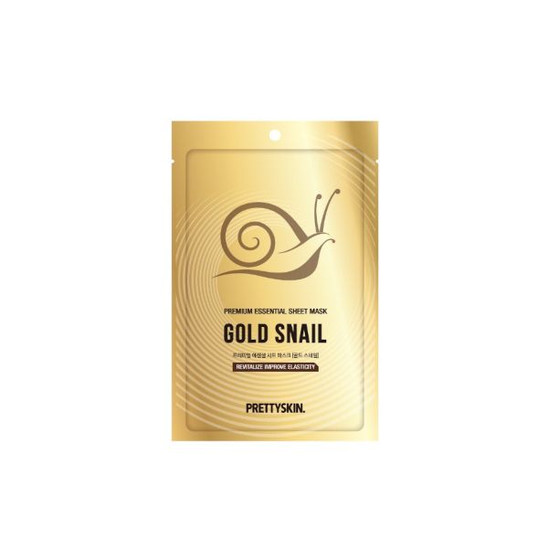 PRETTYSKIN Premium Essential Sheet Mask Gold Snail - 1pc