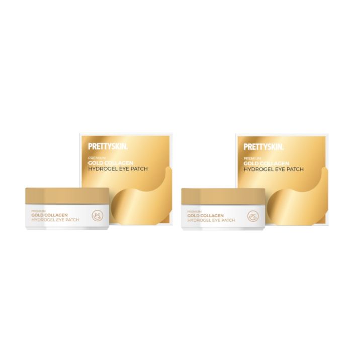 PRETTYSKIN Premium Gold Collagen Hydrogel Eye Patch - 90g (2ea) Set