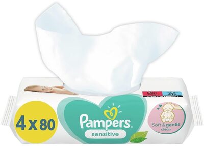 Våtservietter Sensitive 4 pk, 320 stk