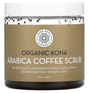 Pure Body Naturals Organic Kona Arabic Coffee Scrub