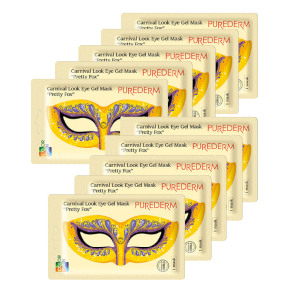 PUREDERM Carnival Look Eye Gel Mask Pretty Fox - 10pcs - 10pcs