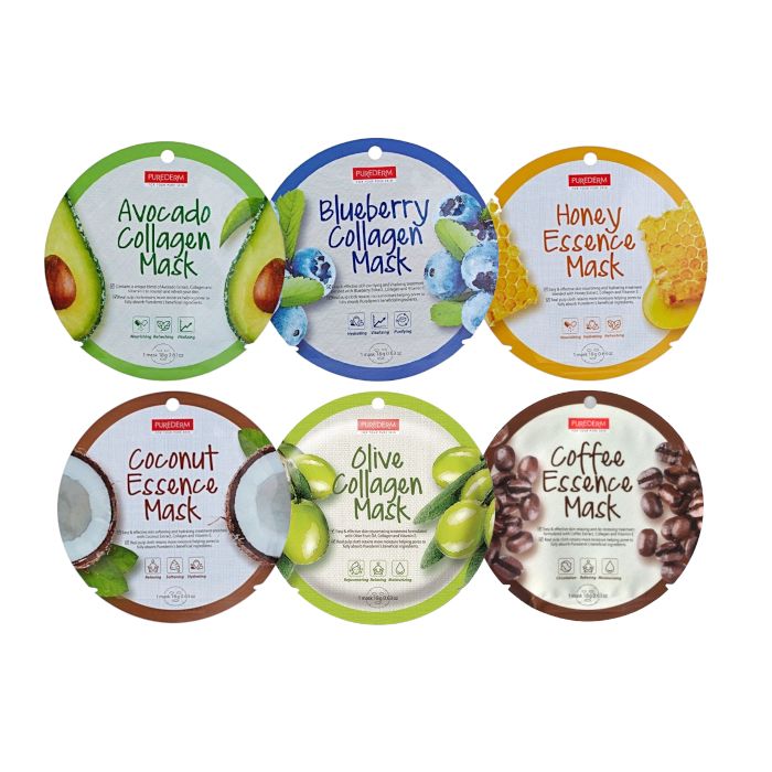 PUREDERM Circle Mask - 6pcs Random Set