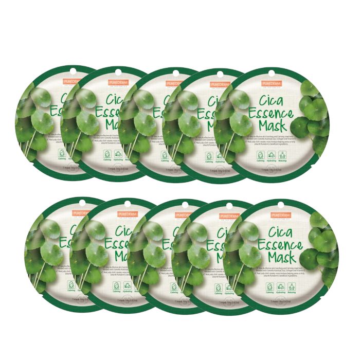 PUREDERM Circle Mask - Cica Essence - 10pcs Set