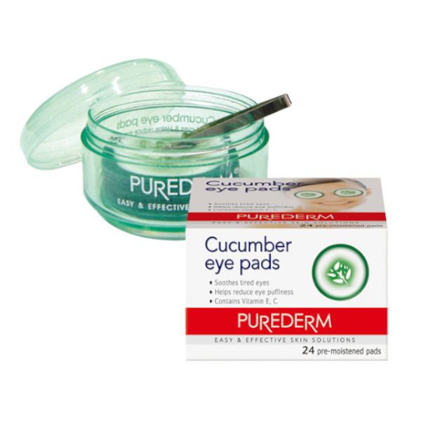 PUREDERM Cucumber Eye Pads (Jar) - 24pcs
