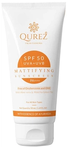 Qurez Mattifying SPF 50 Matcha Green Tea And Aloe Vera