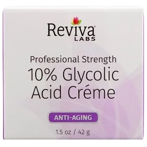 Reviva Labs 10% Glycolic Acid Cream, Anti-Aging