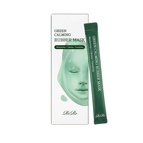 RiRe Green Calming Rubber Mask + Mixing Bow Set - 15g x 10ea + 1pc